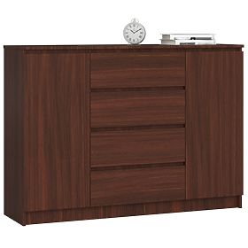 CHEST OF DRAWERS K140 2D 4SZ CLP PK WENGE