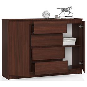 CHEST OF DRAWERS K140 2D 4SZ CLP PK WENGE