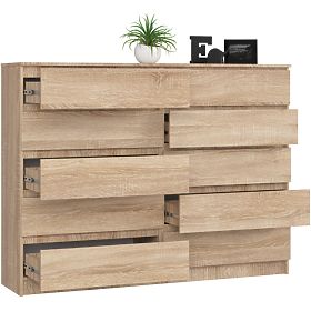 CHEST OF DRAWERS K160 10SZ CLP PK OAK SONOMA