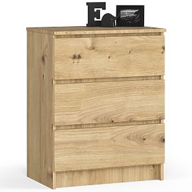 CHEST OF DRAWERS K60 3SZ CLP PK OAK ARTISAN