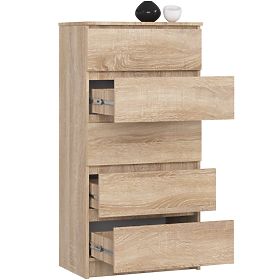 CHEST OF DRAWERS K60 5SZ CLP PK OAK SONOMA