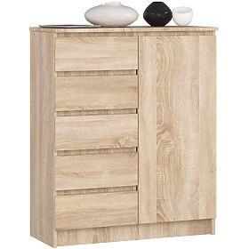 CHEST OF DRAWERS K80 1D 5SZ PK OAK SONOMA