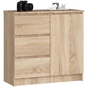 CHEST OF DRAWERS K80 JERRY 1D 3SZ PK OAK SONOMA