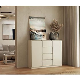 Chest of Drawers Malwa 2D4S 120 CASHMERE BEIGE