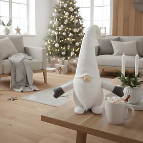 Christmas Gnome 35cm YX045 White, Tutumi