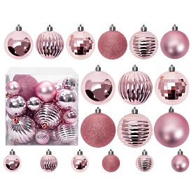 CHRISTMAS ORNAMENTS ROSE RED 36PCS 311433, Tutumi