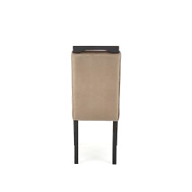 CLARION 2 Chair Black / Upholstery: MONOLITH 09 (Dark Brown) (1p=2pcs)
