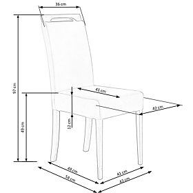CLARION Chair Honey Oak / Upholstery: RIVIERA 91 (1p=2pcs)