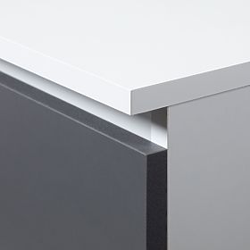 CLOSED SHELF R60 2D 1SZ CLP PK WHITE / GRAY