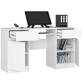 CLP A5 2D 2SZ WHITE DESK