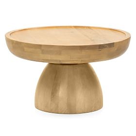 Coffee Table Arvika 70 cm, Round, Mango Wood, Rounded Shapes