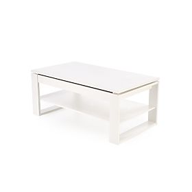 Coffee Table BETTY with Extendable Top White (2p=1pc)