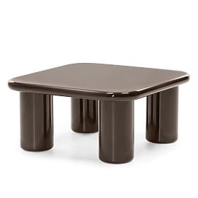 Coffee Table Cherry 70 cm, Chocolate, Glossy, lectus