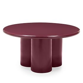 Coffee Table Everett 80 cm, Burgundy, Glossy