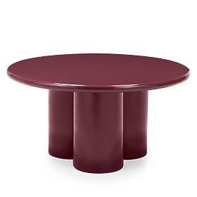 Coffee Table Everett 80 cm, Burgundy, Glossy, lectus