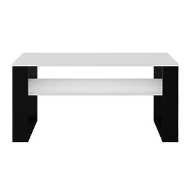 Coffee Table Modern 1P WHITE BLACK