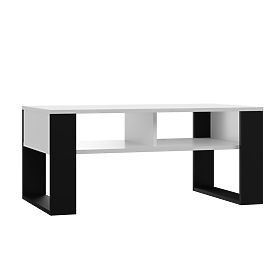 Coffee Table Modern 2P WHITE BLACK