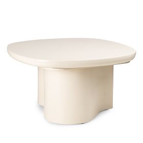 Coffee Table Puro 80 cm, Light Beige, Glossy