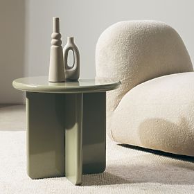 Coffee Table Vivid 50 cm, Olive, Glossy, lectus