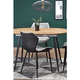 COLORADO Extendable Table, Top - Golden Oak, Frame - Black (2p=1pc), Halmar
