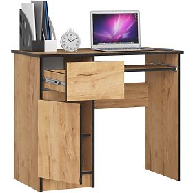 COMPUTER DESK PIKSEL PK CRAFT OAK - LEFT