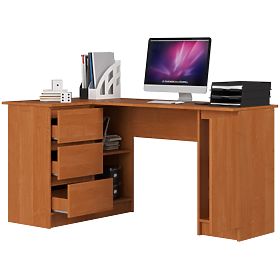 CORNER DESK B20 CLP LEFT-SIDED ALDER