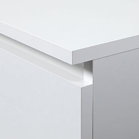 CORNER DESK B20 CLP LEFT-SIDED PK WHITE
