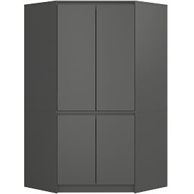 CORNER WARDROBE S100 4D CLP GRAPHITE GRAY
