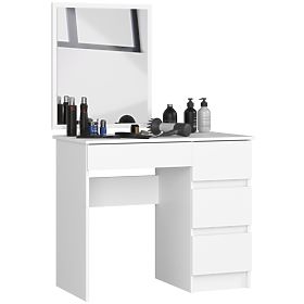 COSMETIC VANITY TABLE WITH MIRROR T-6/SL 500x600 RIGHT WHITE