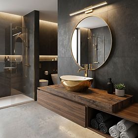 Countertop Basin Rea Sofia Gold / White