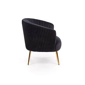 CROWN Relaxation Chair Black/Gold, Halmar