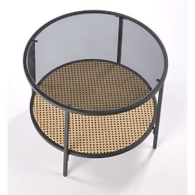 DAKOTA coffee table smoked/natural (1p=1pc), Halmar