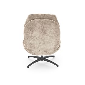 DARIO Recliner Chair with Footrest and Rocking Function, Beige (1p=1pc), Halmar
