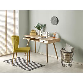 Desk B34 - White/Sonoma Oak