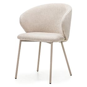 Dining Chair Adrano, Light Beige/Beige Legs, lectus