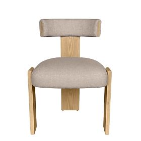 Dining Chair Bali, Wooden, Beige/Ash