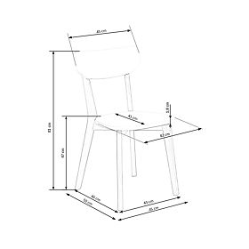 Dining Chair BUGGI - White