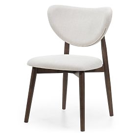 Dining Chair Domenico Beige/Walnut