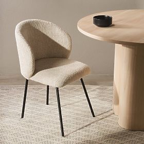 Dining Chair Larisa, Beige/Black Legs