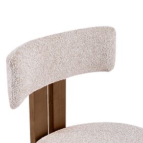 Dining Chair Matteo, Beige-Cream/Brown