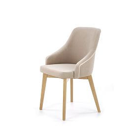 Dining Chair TOLEDO 2 - Honey Oak/Beige, Halmar