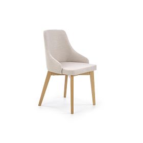 Dining Chair TOLEDO - Honey Oak/Cream, Halmar