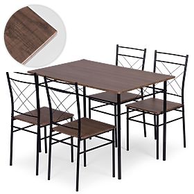 Dining Room Kitchen Furniture Set Table + 4 Chairs VERONA ModernHome