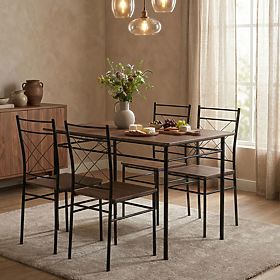 Dining Room Kitchen Furniture Set Table + 4 Chairs VERONA ModernHome