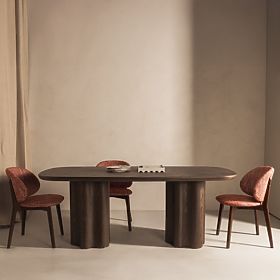 Dining Table Jalo 200x100 cm, Dark Walnut