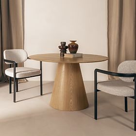 Dining Table Stella, Round, Natural