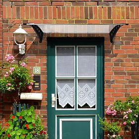 Door Canopy 150x80 cm Shelter Protection Polycarbonate, MultiGarden