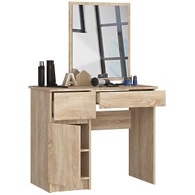 Dressing Table with Mirror CLP P-2/SL LEFT PK OAK SONOMA