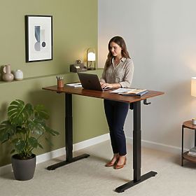 Electric Adjustable Desk 120x60 cm, Height Adjustable 72-117 cm ModernHome, MODERNHOME