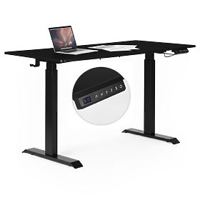Electric Adjustable Desk 140x70 cm, Height Regulation 76-121 cm ModernHome, MODERNHOME